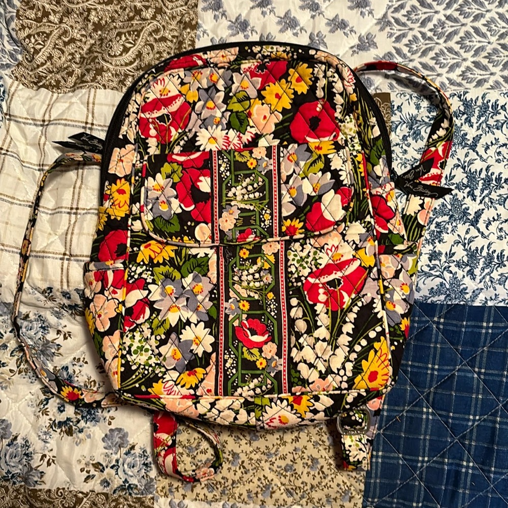 small vera basket backpack purse